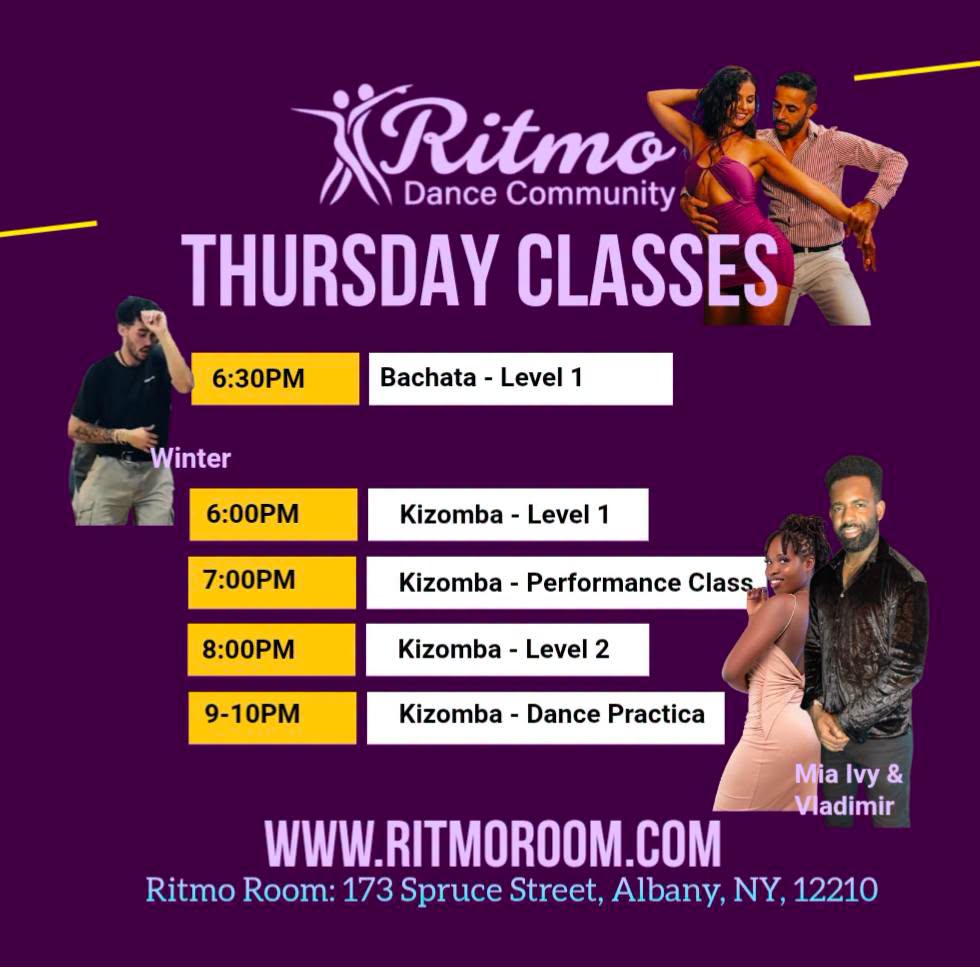 Thursday Classes: Bachata & Kizomba (Monthly Cycle)