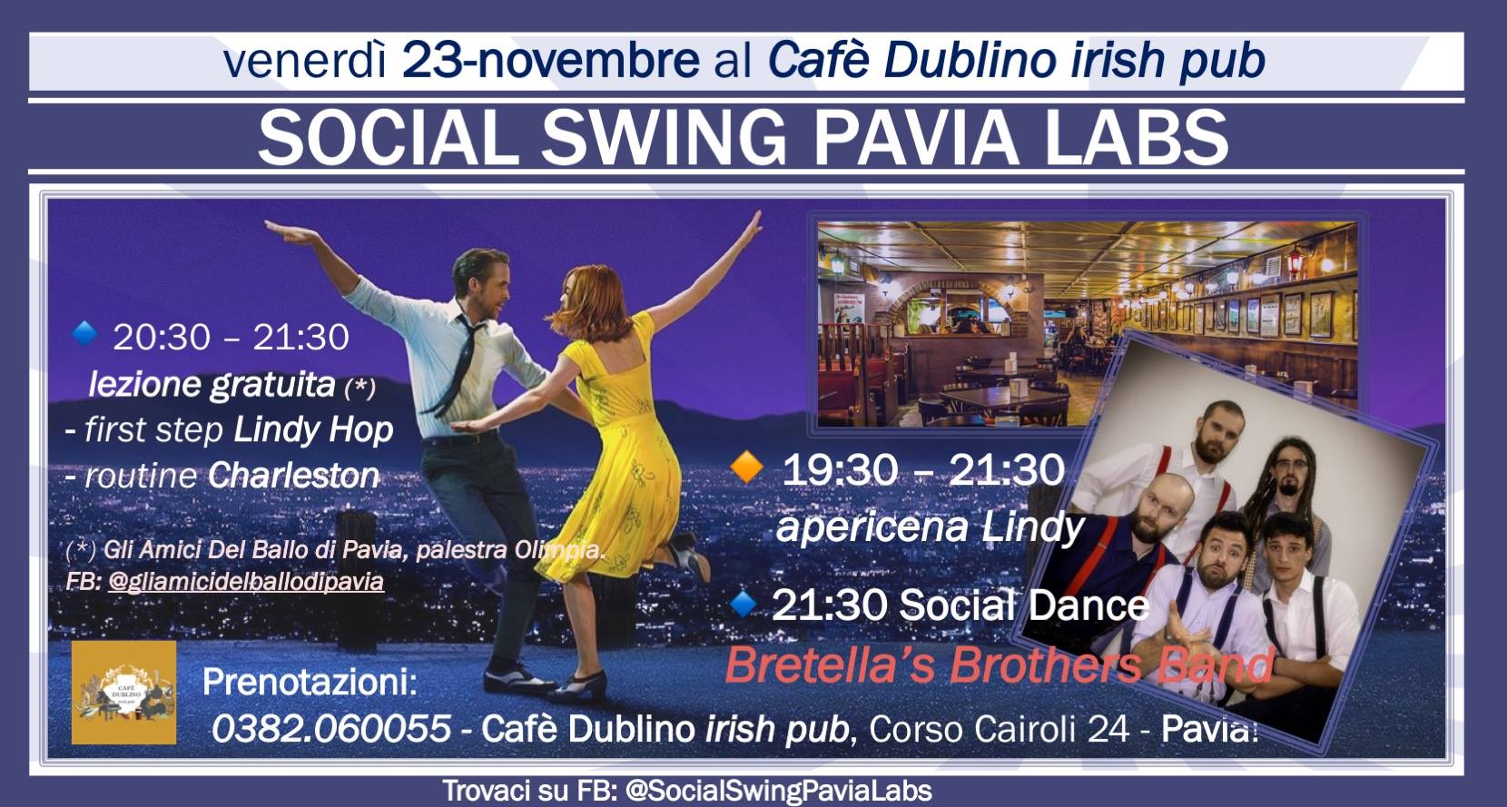 Social SWING Pavia Labs Primi passi LINDY HOP