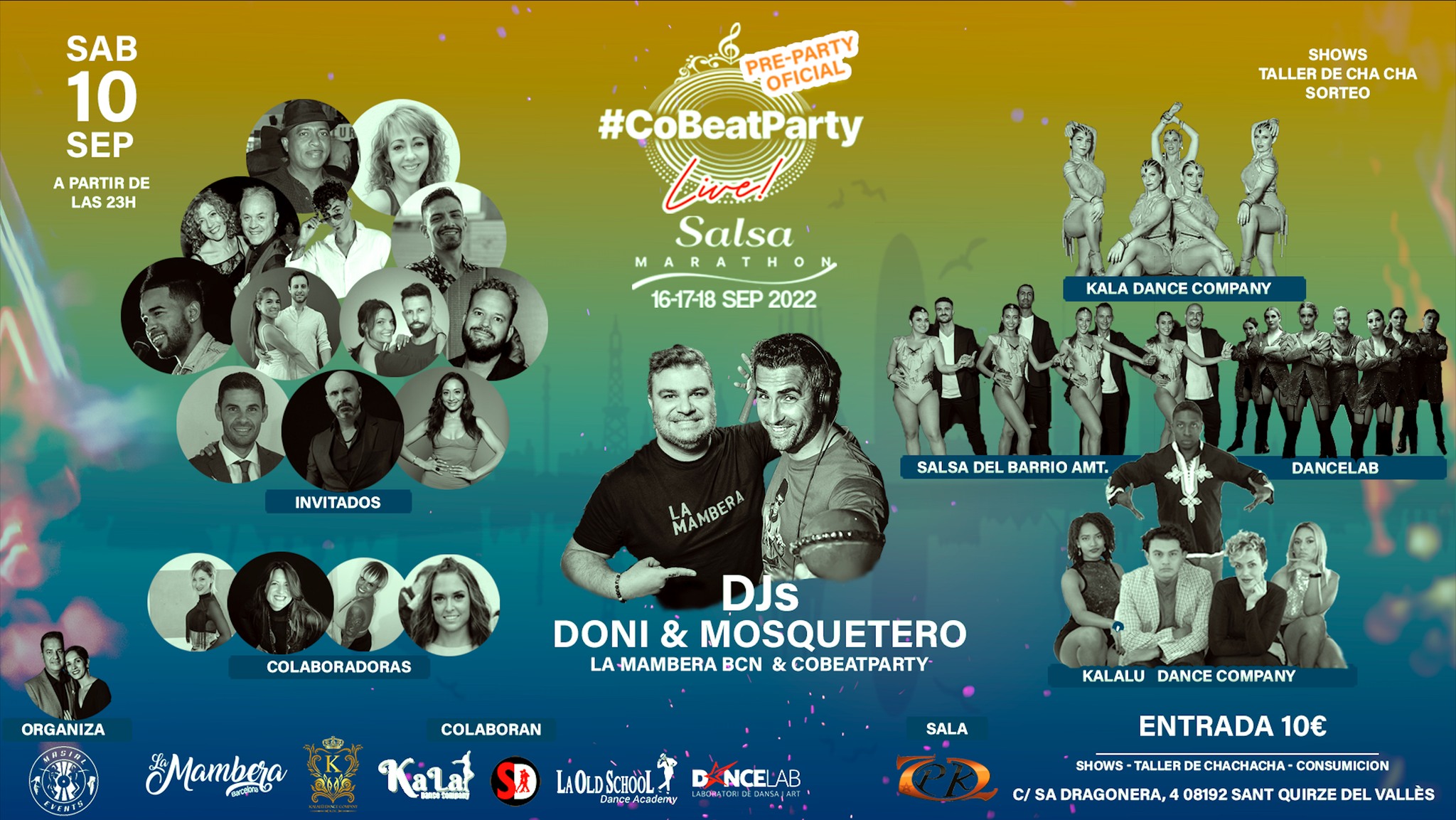 PRE-PARTY OFICIAL del CBP Live! Salsa Marathon