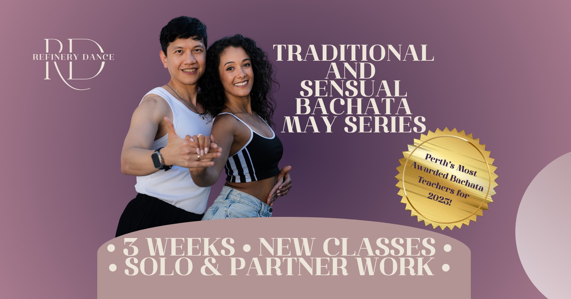 New Bachata Traditional and Sensual Classes 3 Week Series Starting May 24