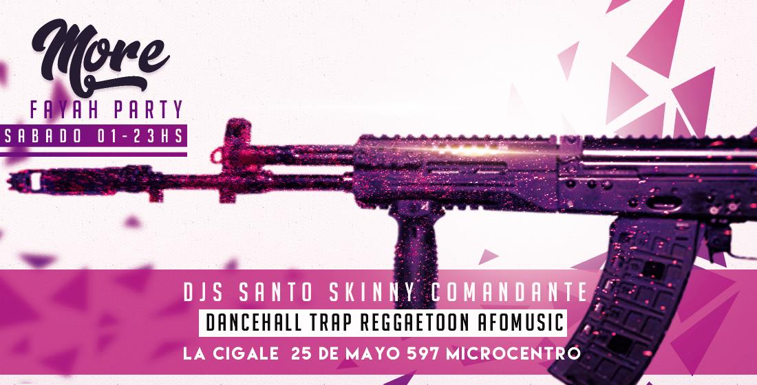 More Fayah Party Sab 01 sep Especial la cigale