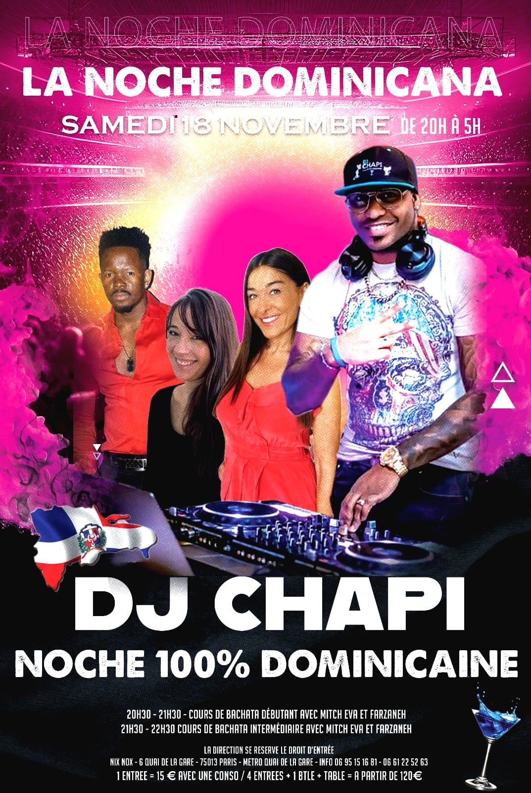 LA NOCHE 100% DOMINICANA * la soirée latino la plus caliente de paris *