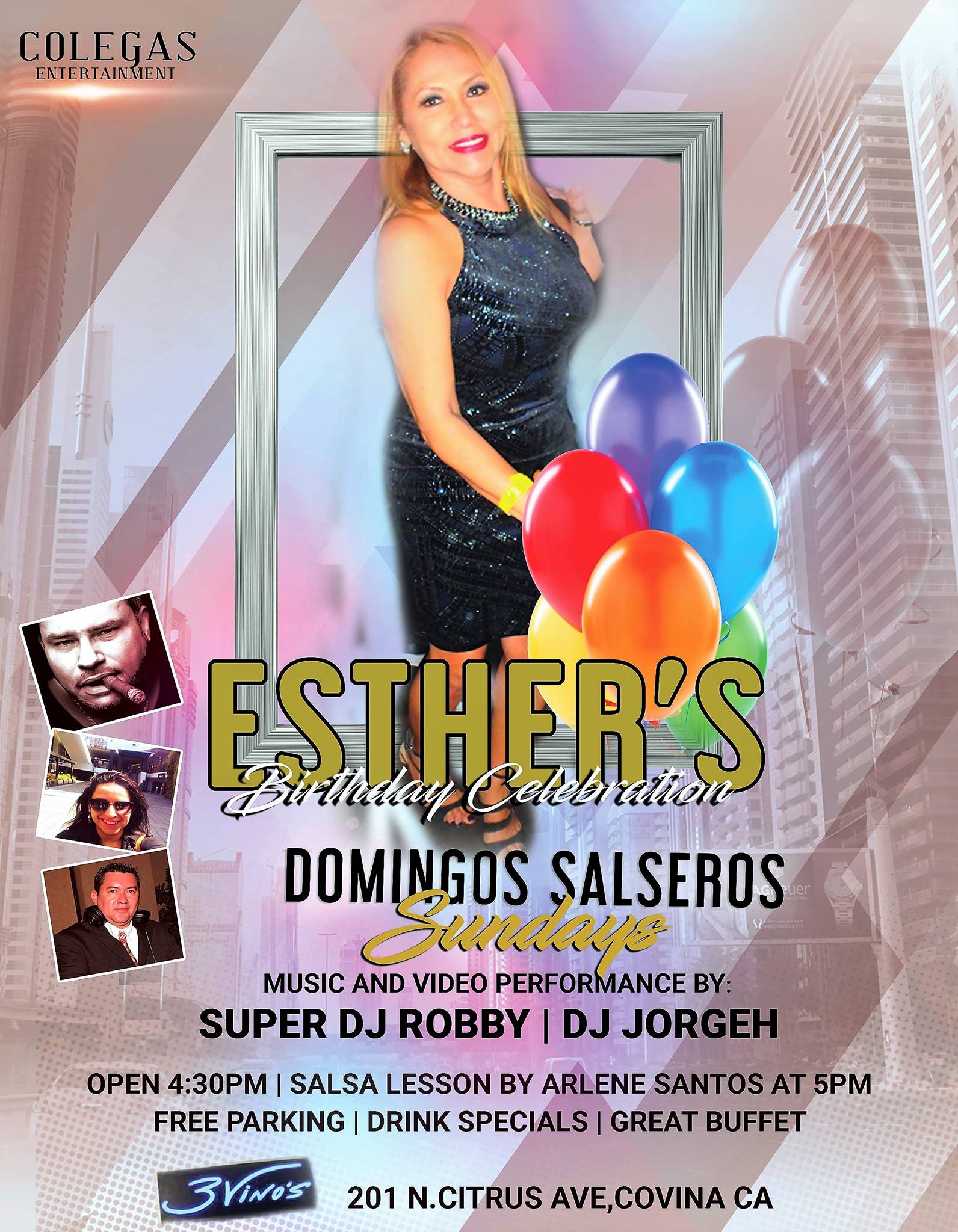 Esther's Pre-Salsa Cruise Salsa Birthday Celebration