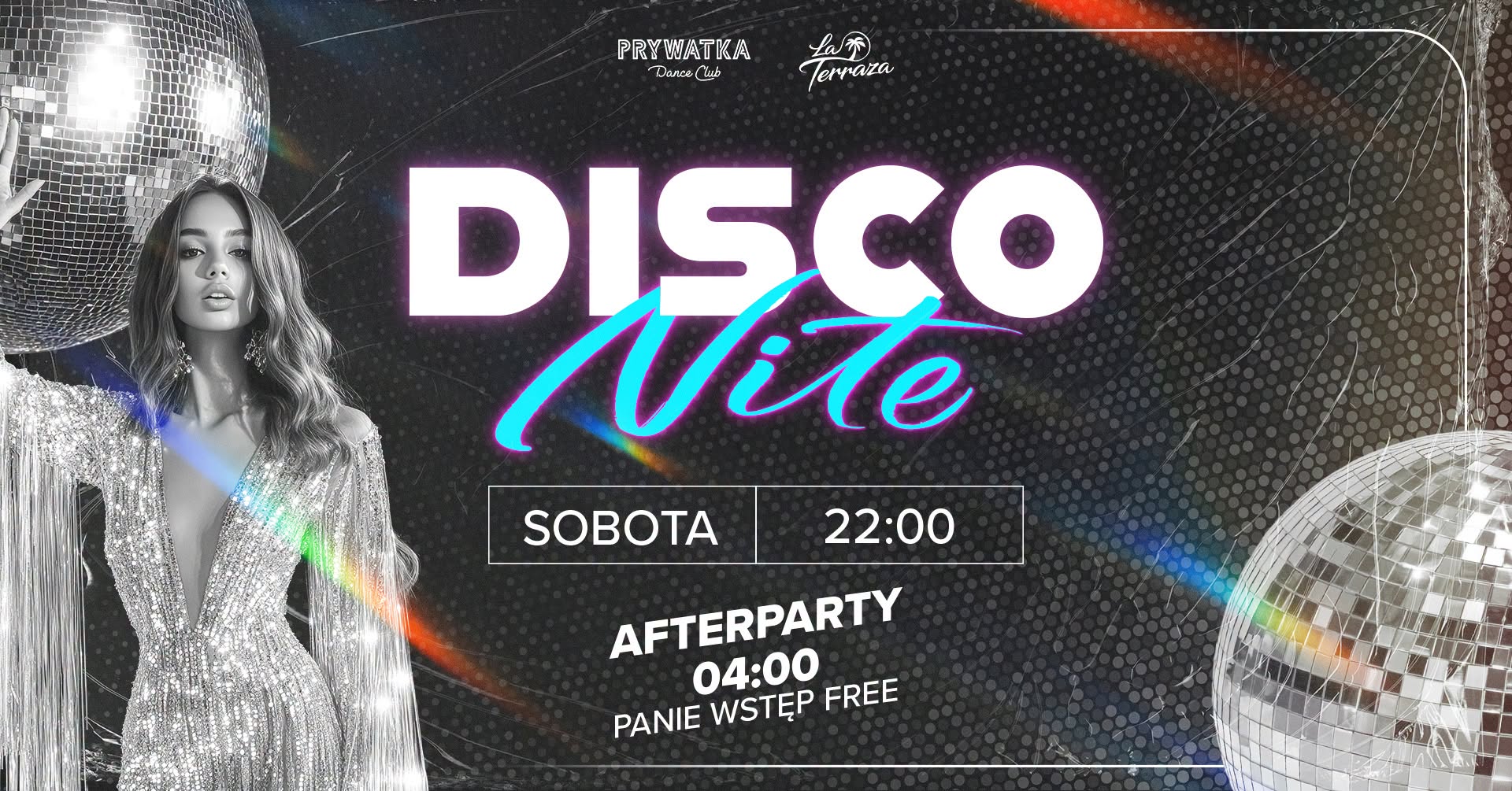 Disco Nite Sobota Bezpłatny after dla Pań 4:00 DJ SLK x CREK x BARRY