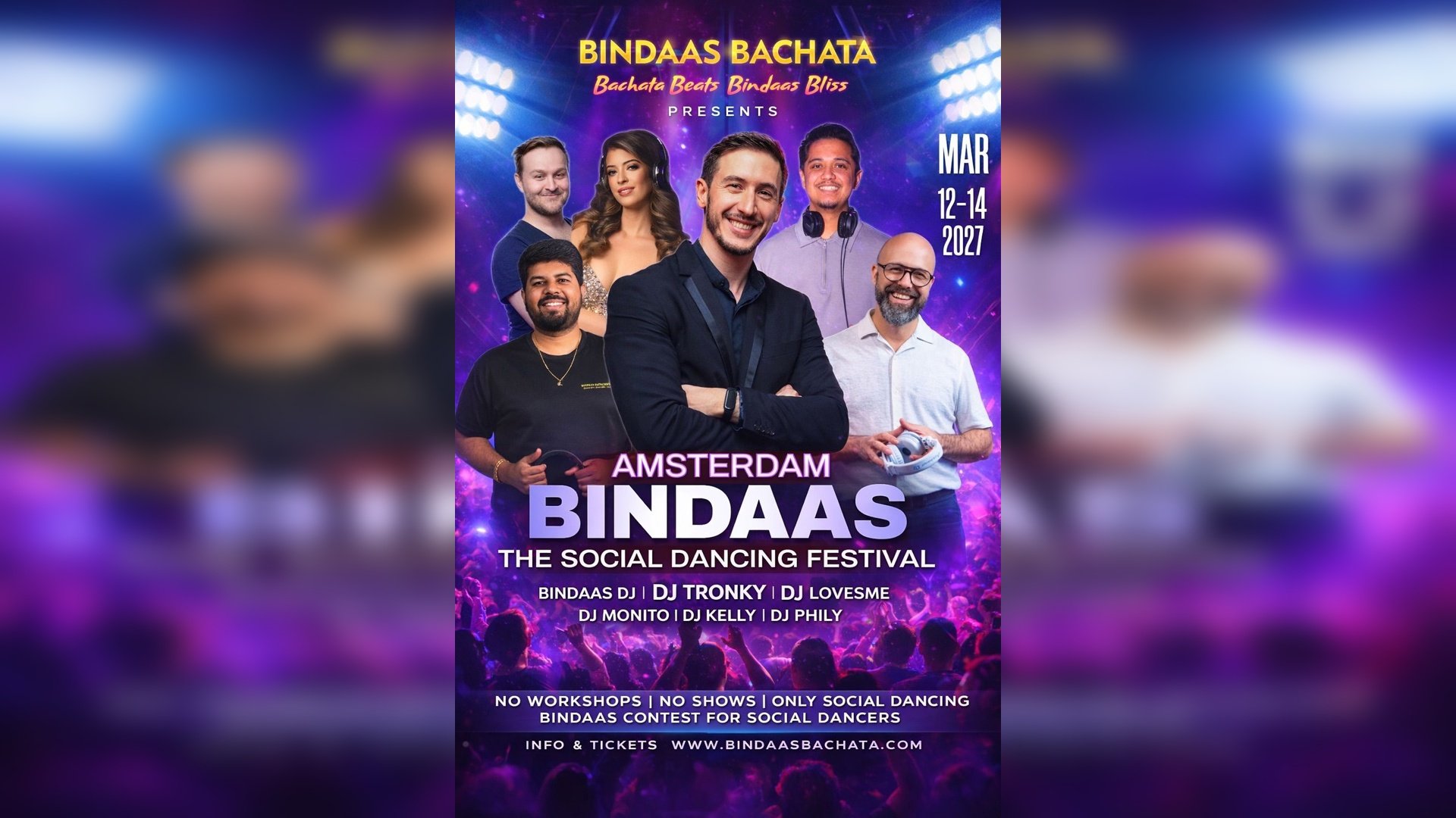 BINDAAS Bachata - THE Social Dancing Festival in Amsterdam 2027 -