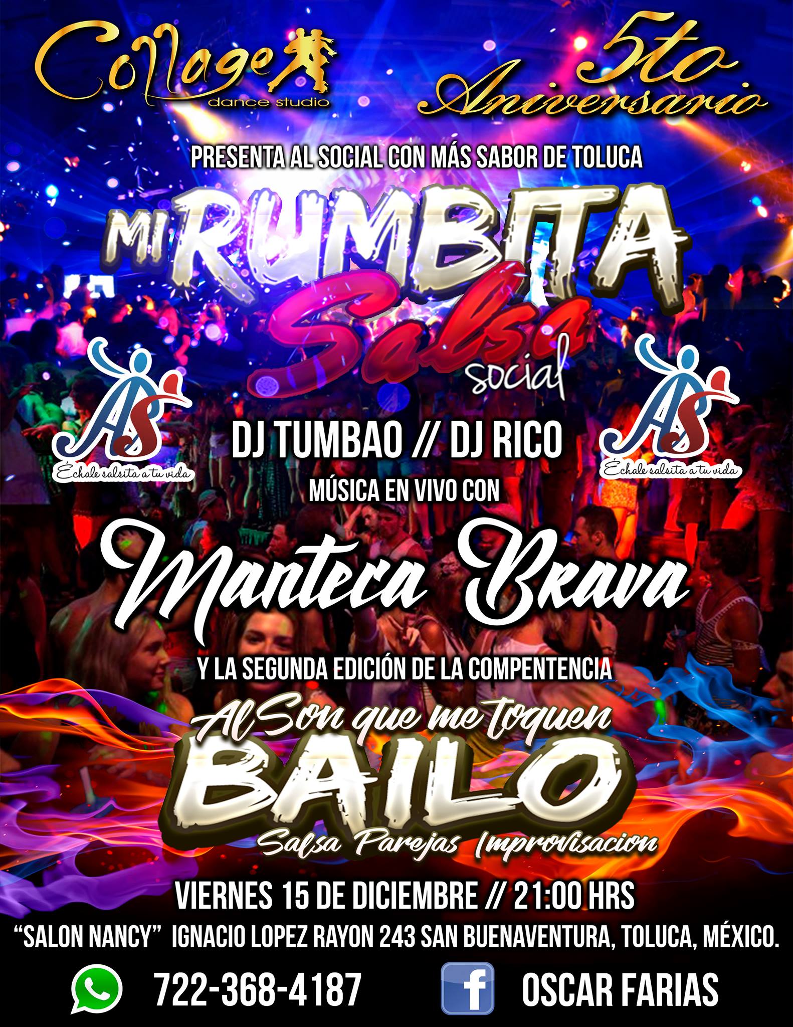 Mi Rumbita Salsa Social Collage 5to Aniversario