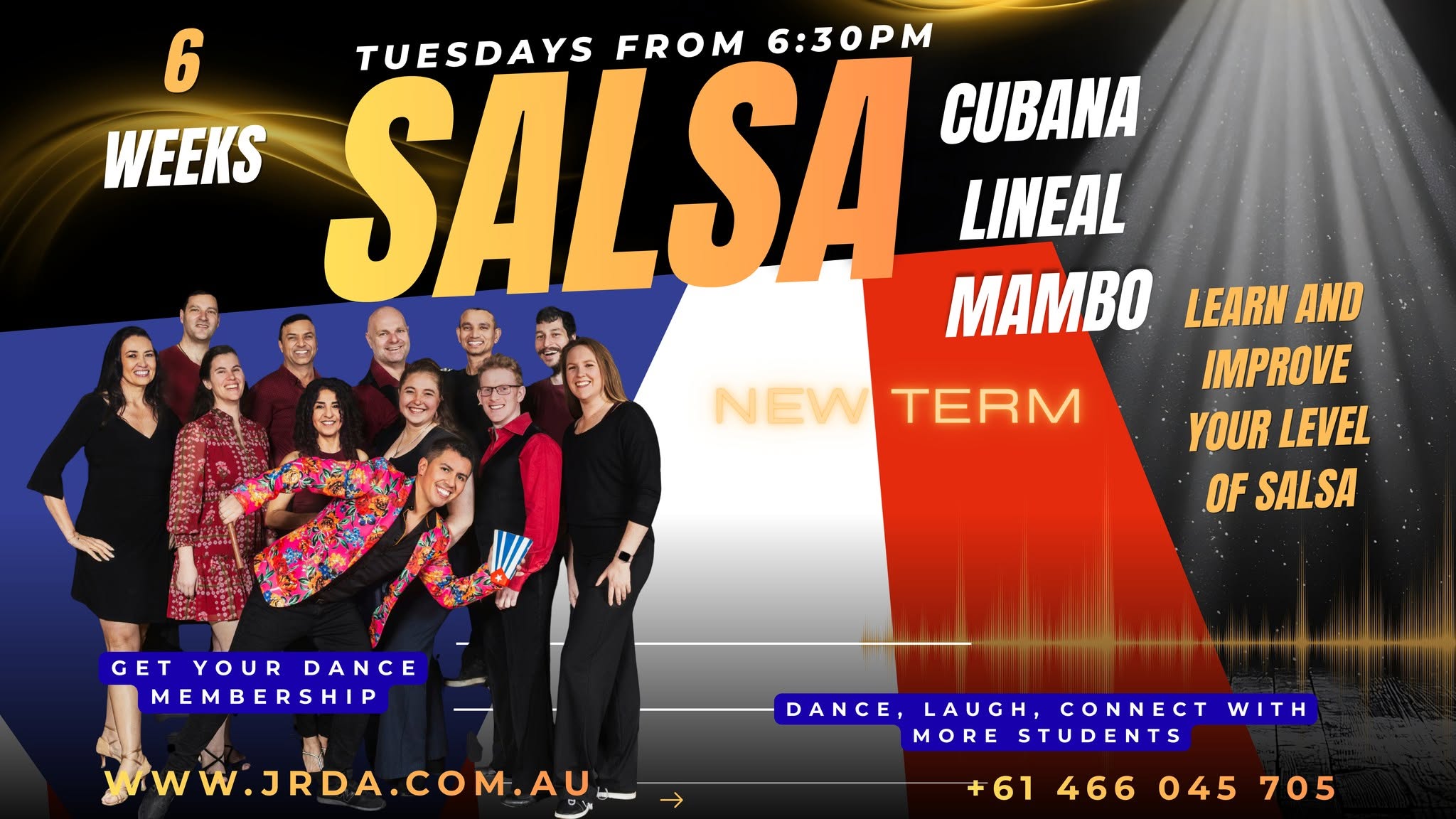 Salsa Cubana, Lineal, Mambo Tuesdays from 6:30pm JRDA