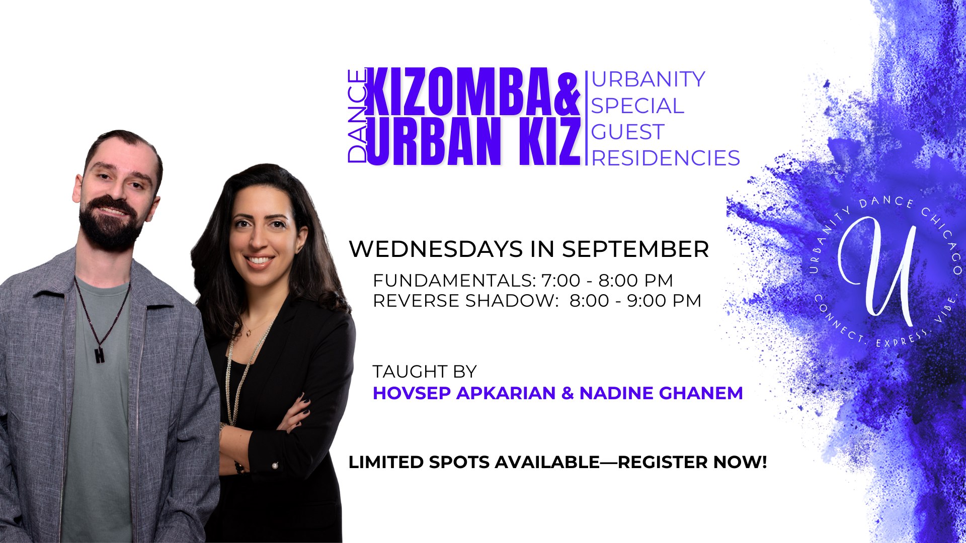 September: Kizomba & Urban Kiz Special Gust Residency w Hovsep & Nadine