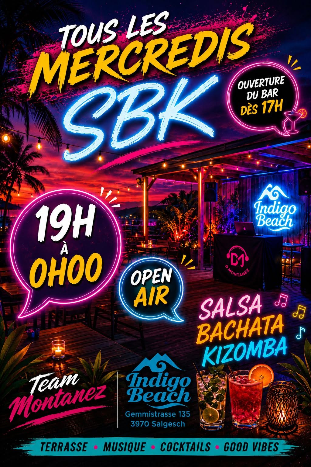 OPEN AIR - Bailando (SBK) @ Indigo Beach - Tous les mercredis d'été - start 19h00