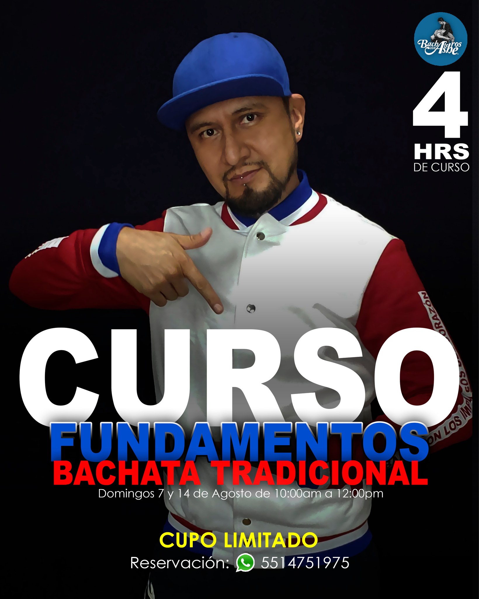 ¡Curso Fundamentos Bachata Tradicional - 4hrs!