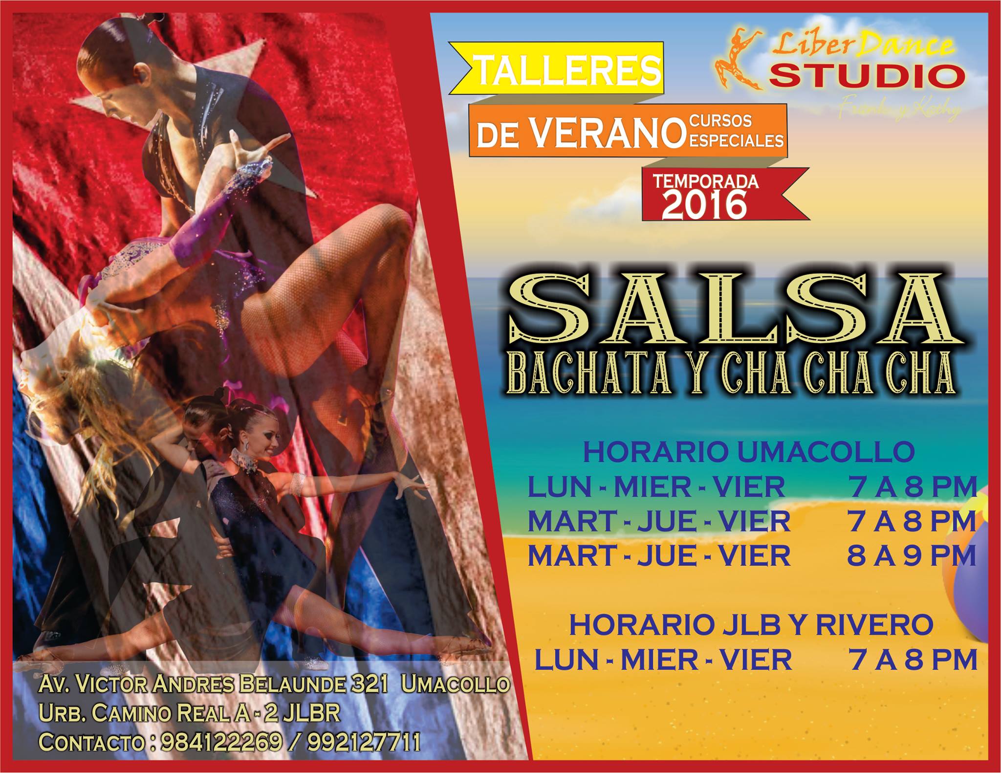 Salsa , Bachata y Cha cha cha Verano 2016