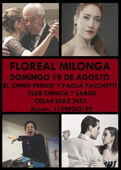 Floreal Milonga Domingo 19 de agosto