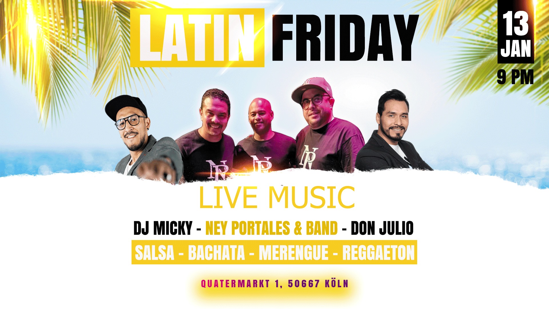 Latin Friday with Live Music - Januar Edition