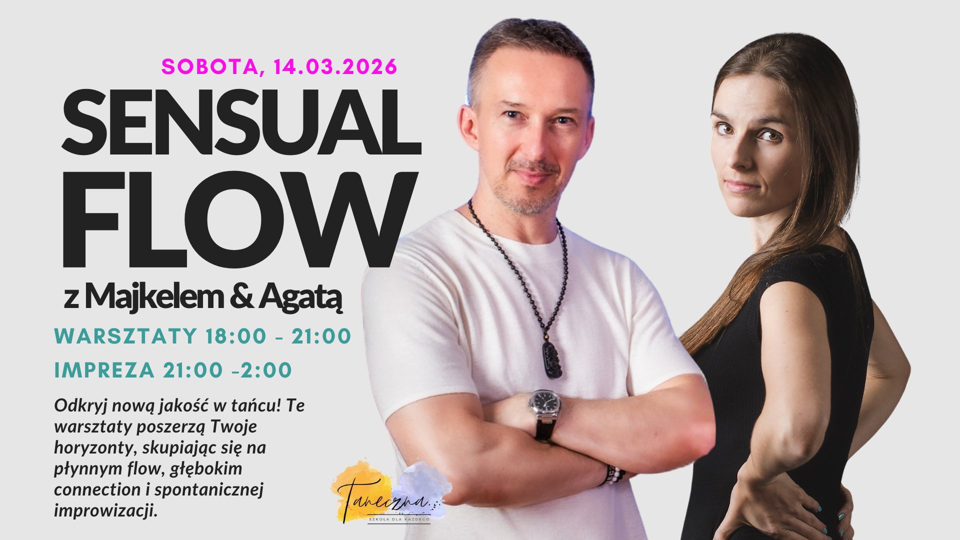 Sensual Flow Warsztaty improwizacji tanecznej z Majkelem & Agatą