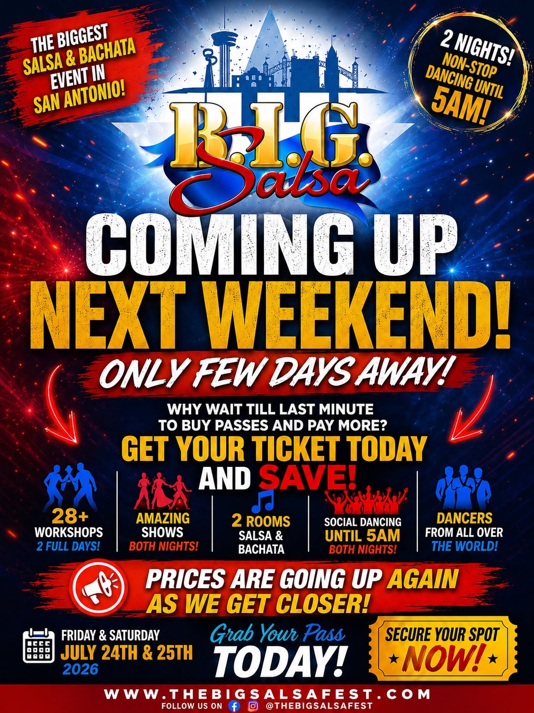 The BIG Salsa Fest In San Antonio- July 24th-26th