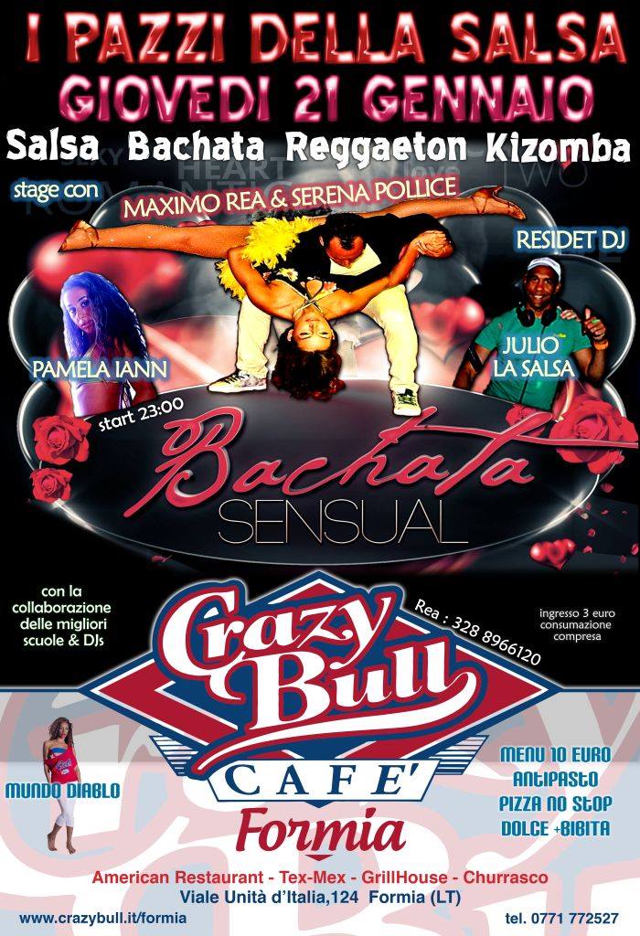Salsa Crazy : Giovedi : Stage BACHATA SENSUAL :: I PAZZI DELLA SALSA