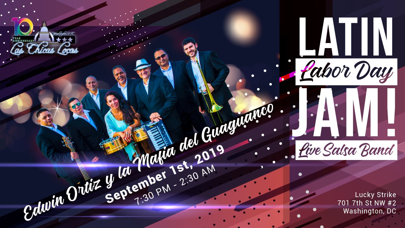 LATIN Labor Day JAM! Live Salsa Band + Bachata lounge