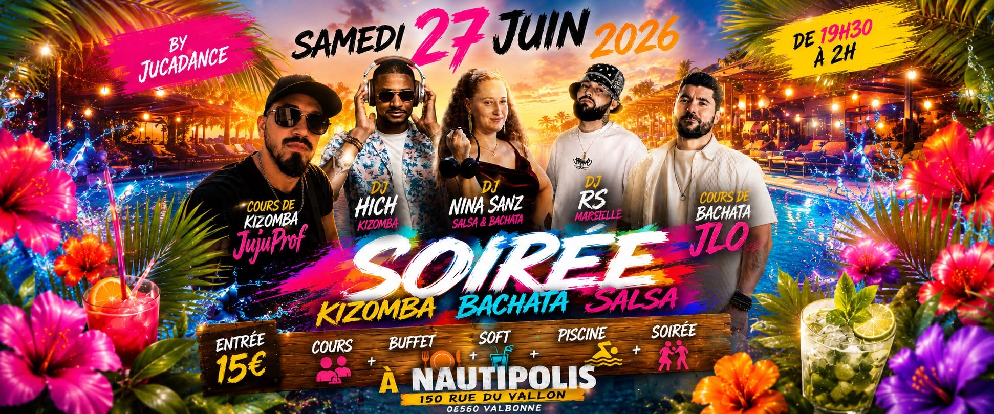 KIZOMBA BACHATA SALSA ça danse à nautipolis by JucaDance