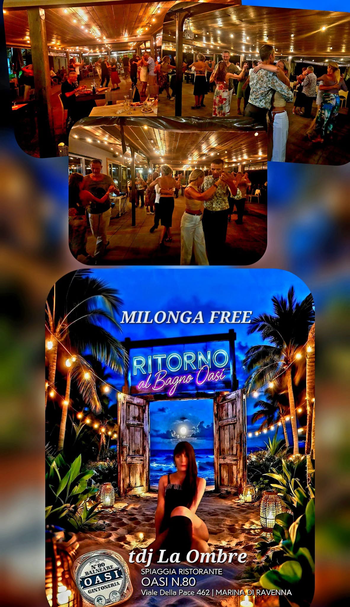 MILONGA FREE AL BAGNO OASI TDJ LA OMBRE