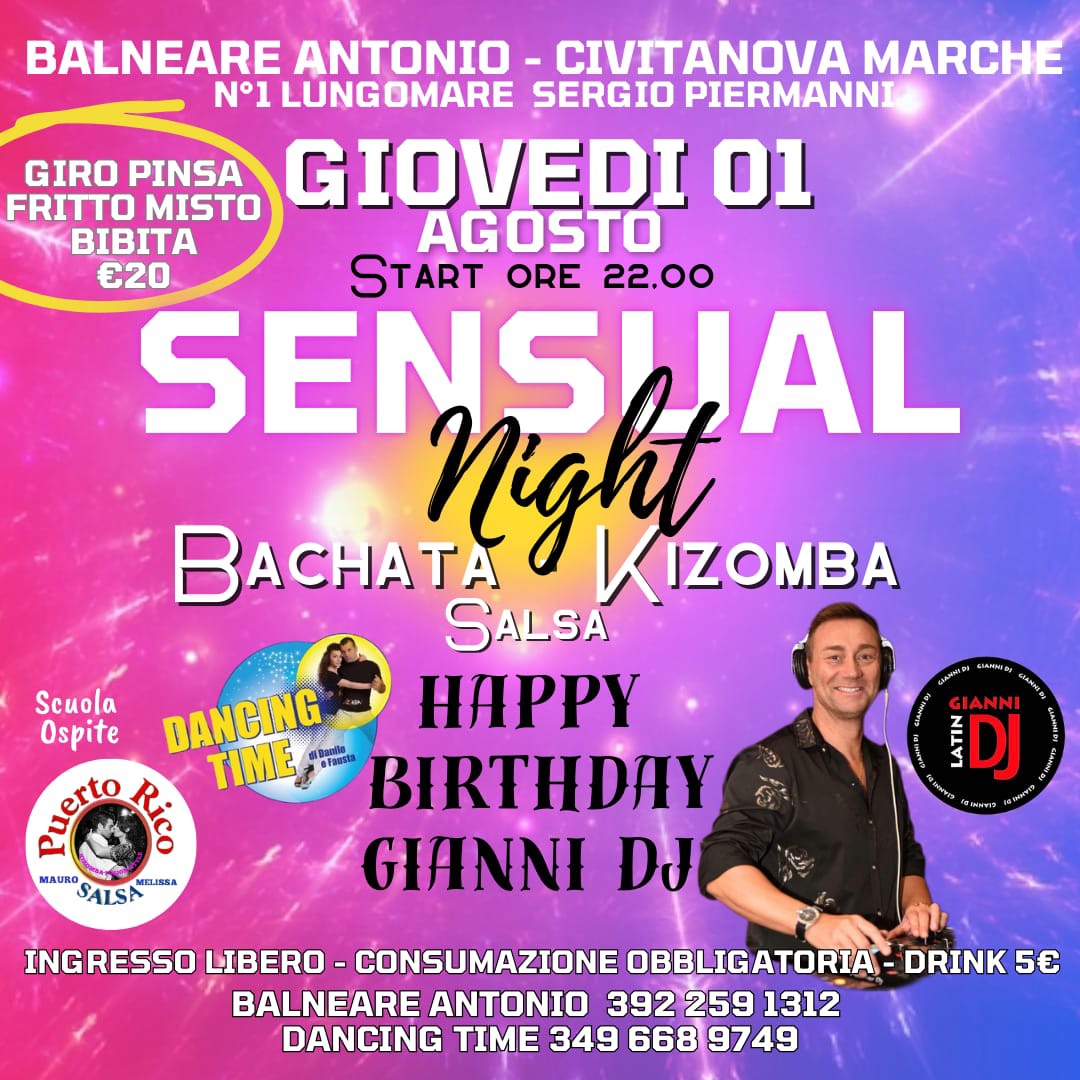 GIOVEDÌ LATINO - SENSUAL NIGTH