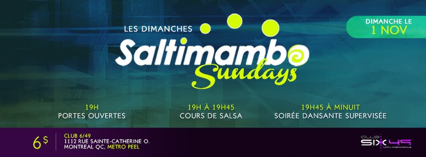 Saltimambo Sundays - Dimanche le 1 Nov