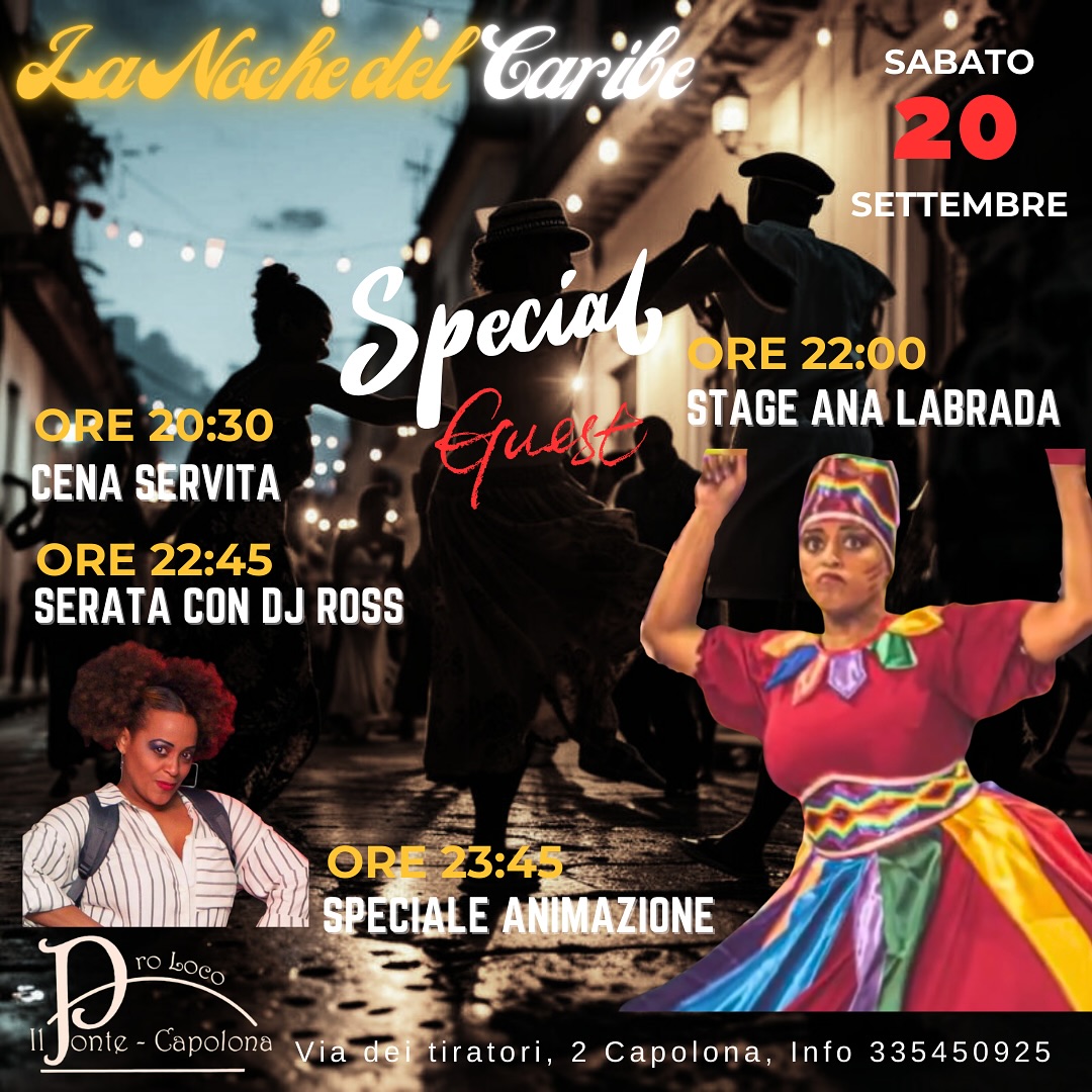 La noche del caribe ⭐️ apertura stagione con ANA LABRADA