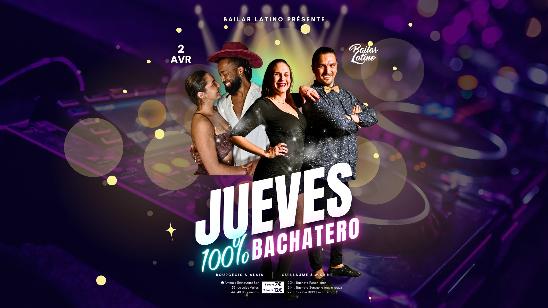 💜 JUEVES 100% BACHATA 💜 #07 by Bailar Latino & Amenza