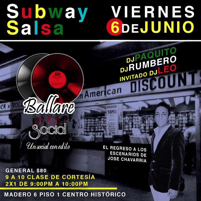 BALLARE SALSA SOCIAL!..... SUBWAY SALSA!