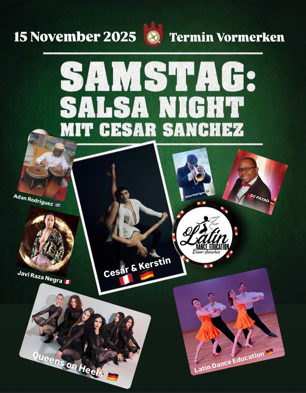 Salsa Night mit César Sánchez in Casino Esplanade Hamburg