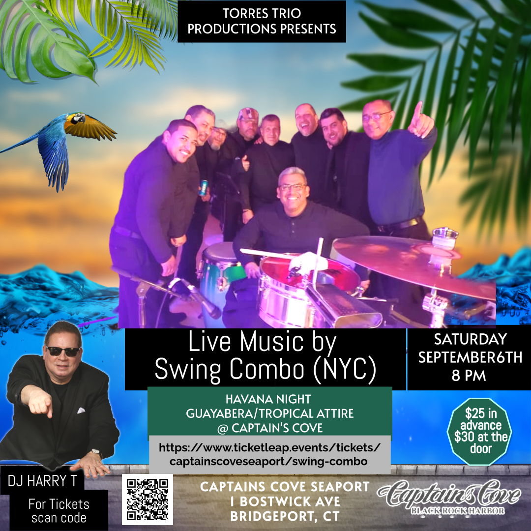 Havana Night Guayabera Tropical attire @ the Cove Featuring Orquesta Swing Combo SEASON FINALE