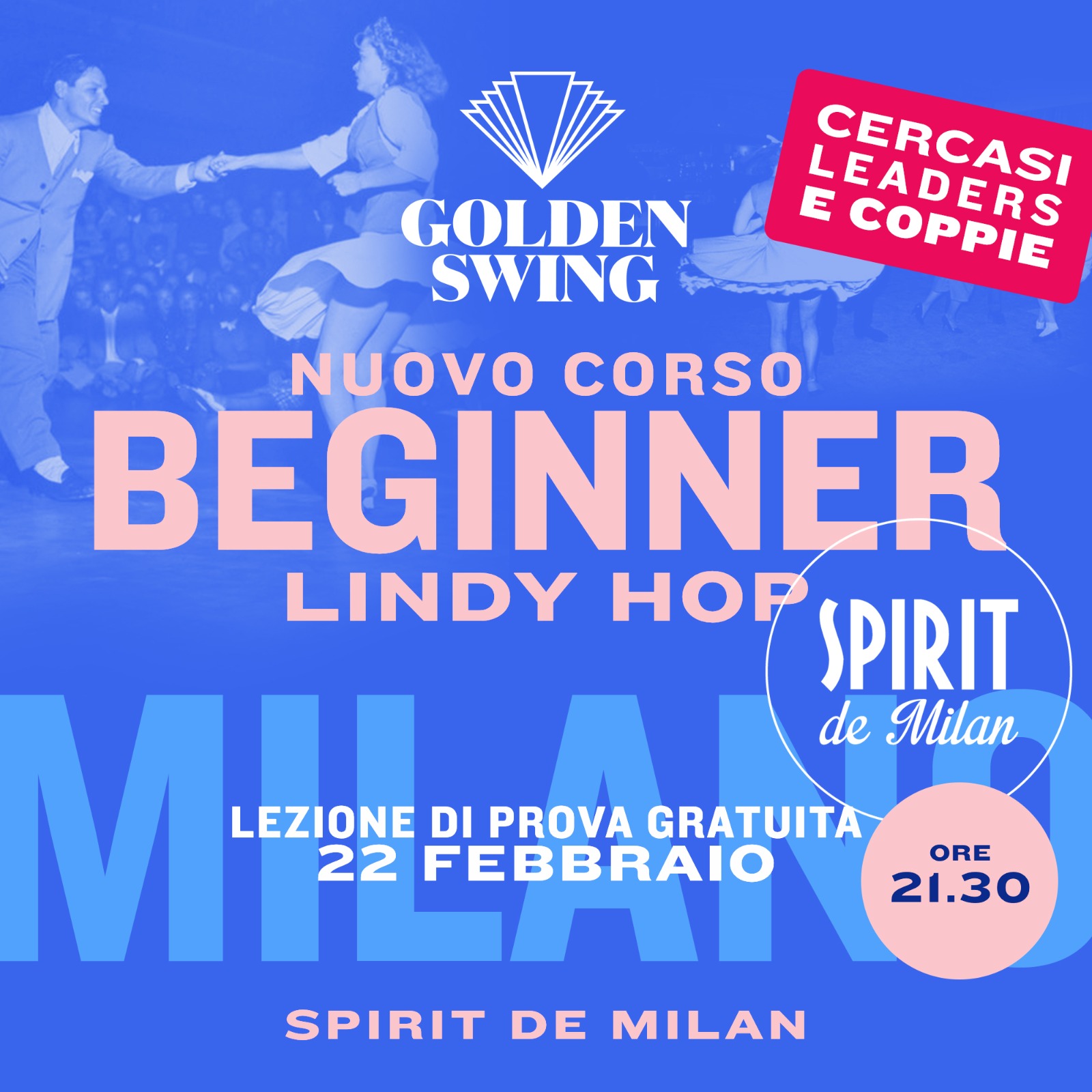 Lezione di prova NUOVO Corso Principianti di Lindy Hop
