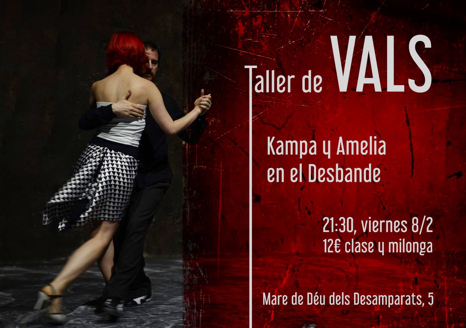 Taller de Vals en el Desbande. Kampa y Amelia