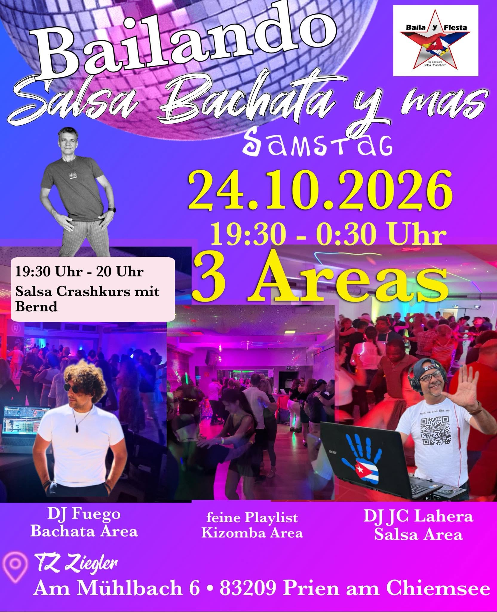 Bailando Salsa Bachata Kizomba 3 Areas