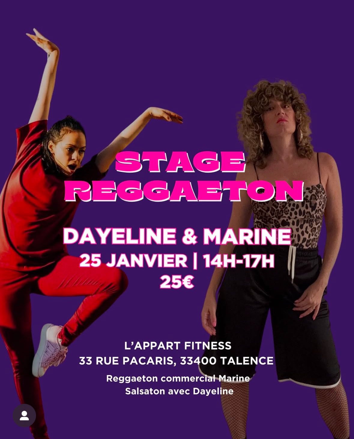Stage de Reggaeton avec Dayline & Marine