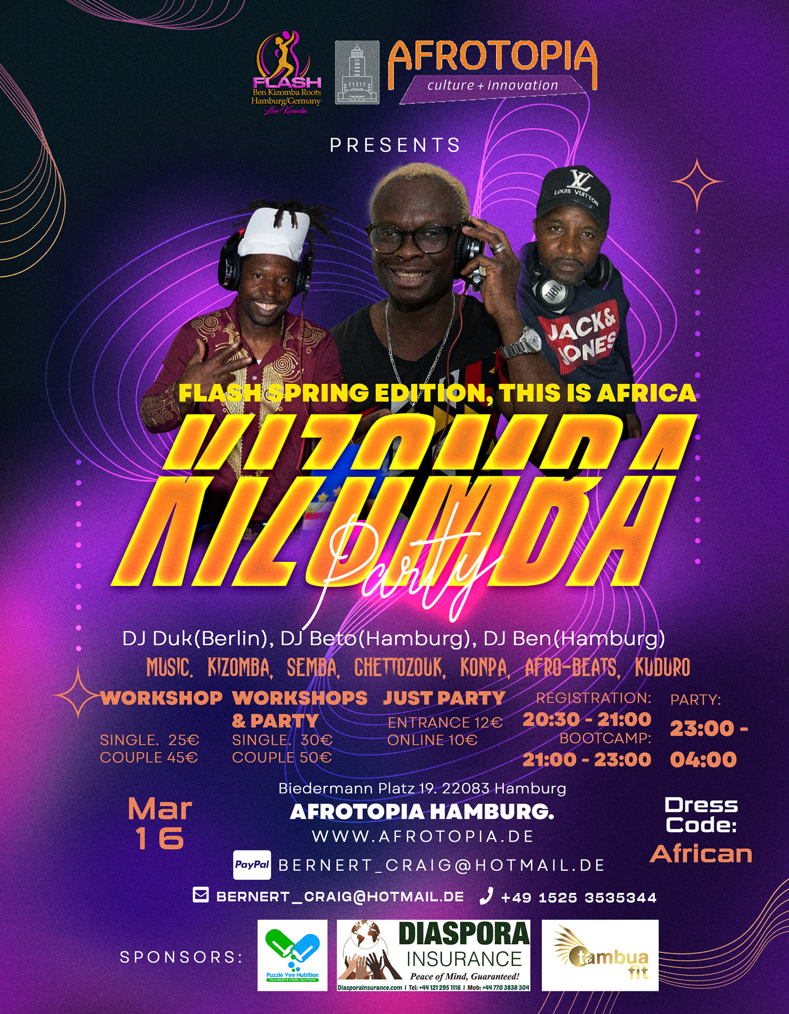 FLASH Spring Edition This is Africa. Kizomba Workshop & After Party