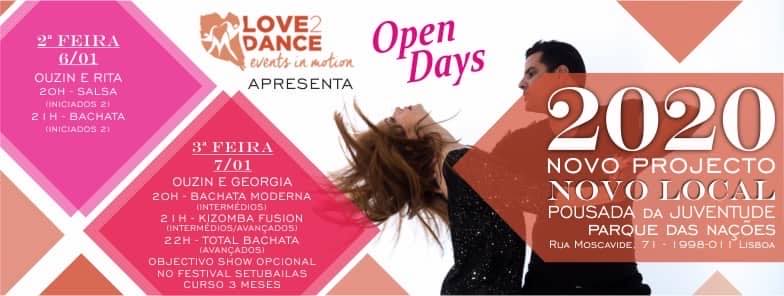 Open Days Janeiro 2020 - Love2Dance