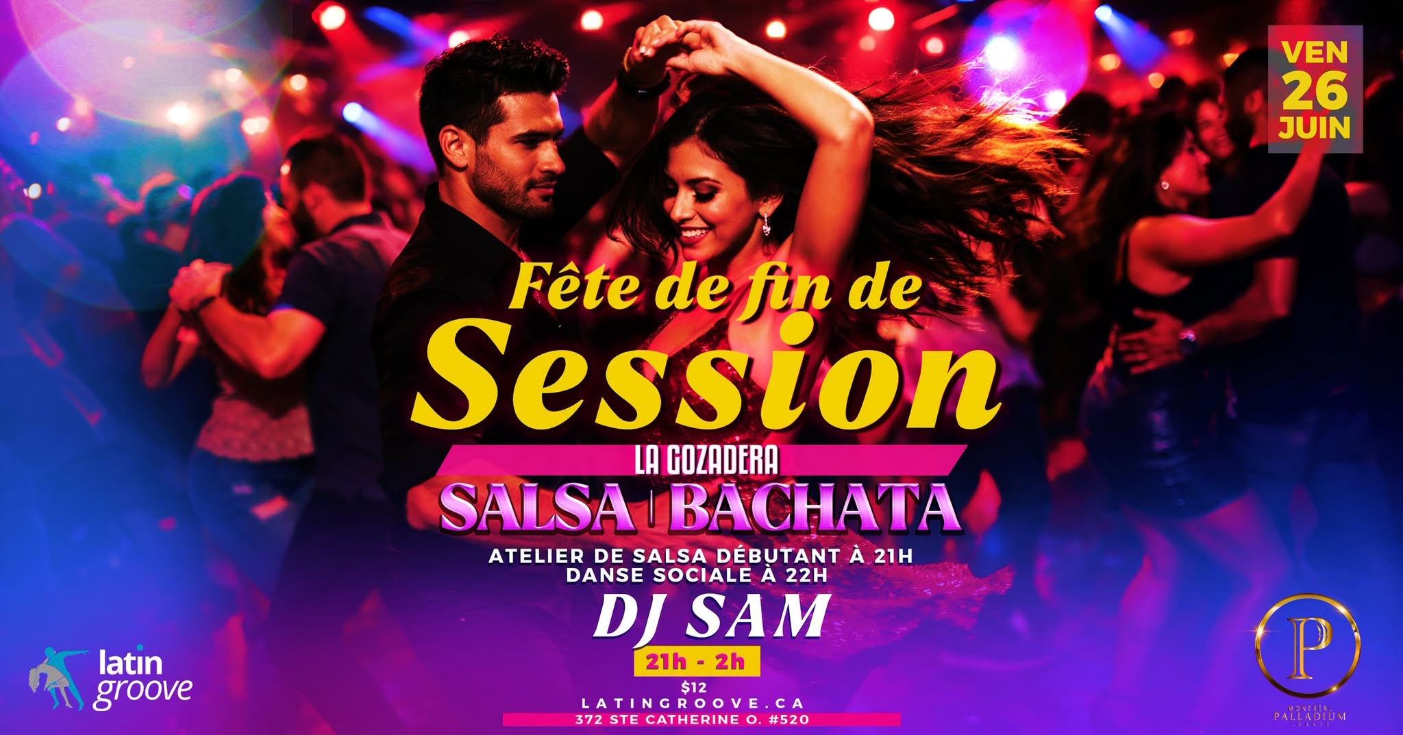 La Gozadera Fête de fin de session Salsa et Bachata Party