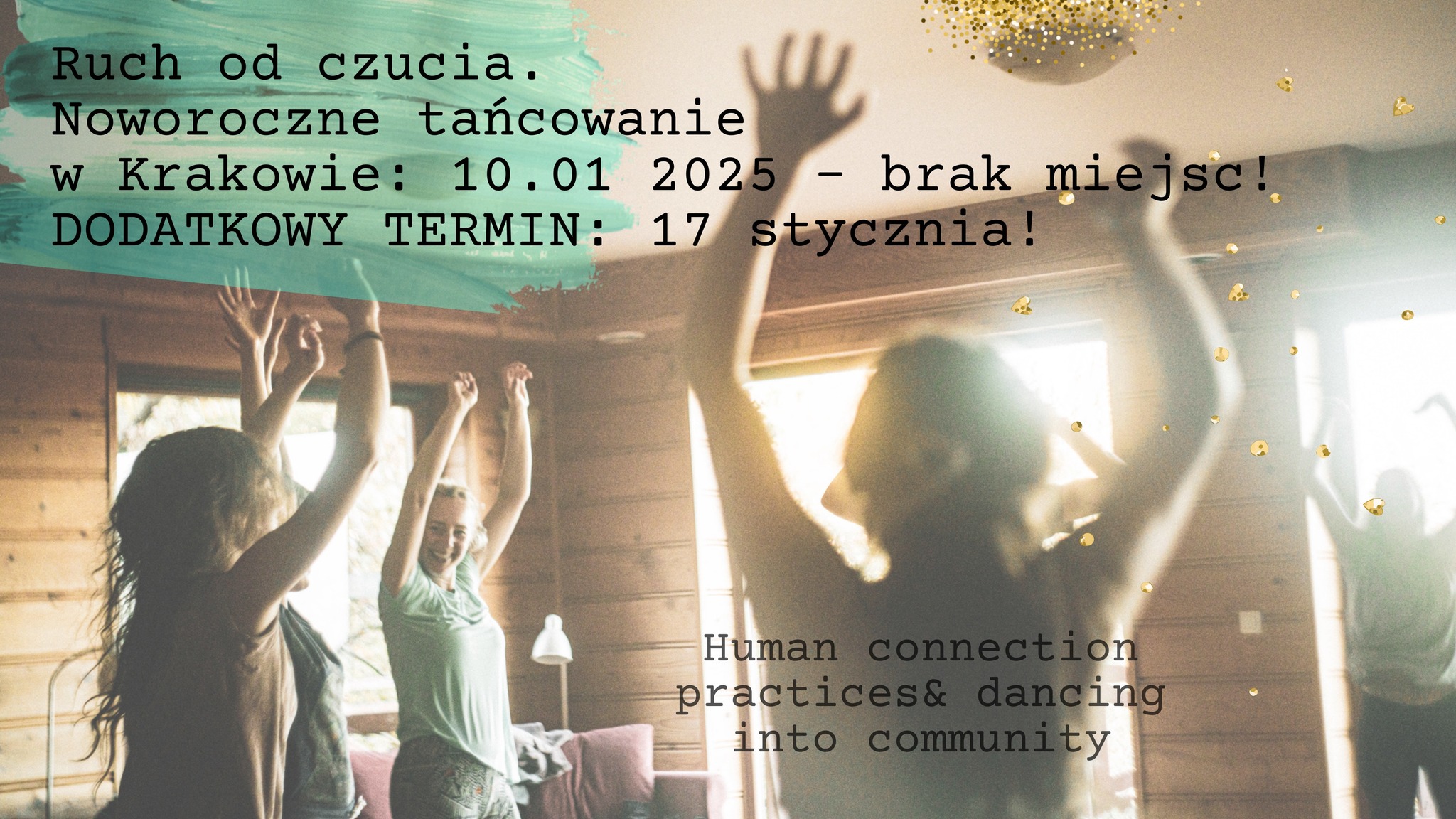 Ruch od czucia - noworoczne tańcowanie w Krakowie. Human connection & somatic practices