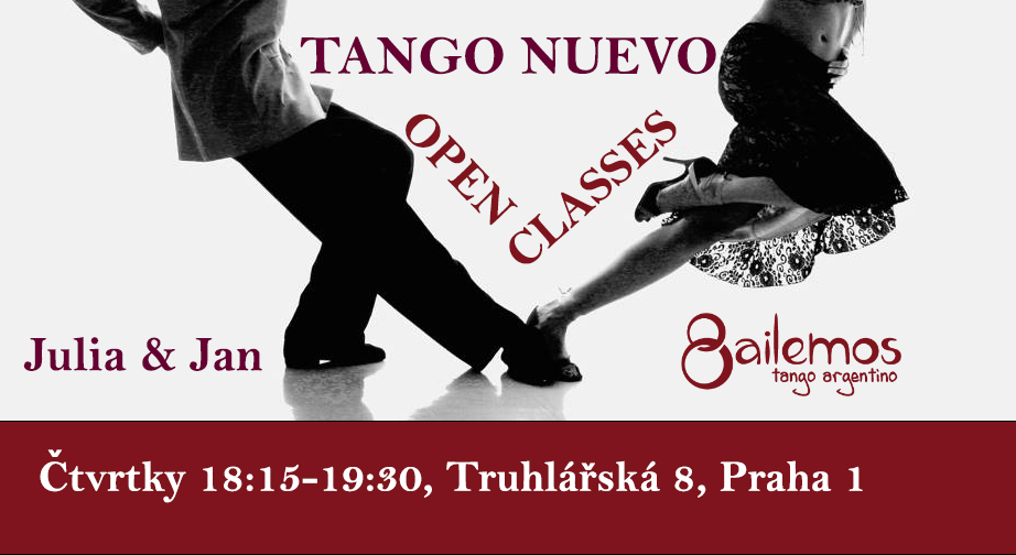 TANGO NUEVO OPEN CLASSES 2026: ČTVRTKY V TRUHLÁŘSKÉ