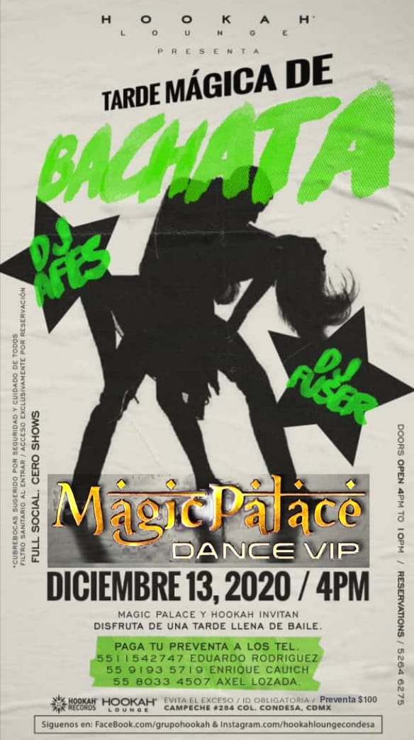 Magic Palace Sensual VIP Domingo 13 Diciembre