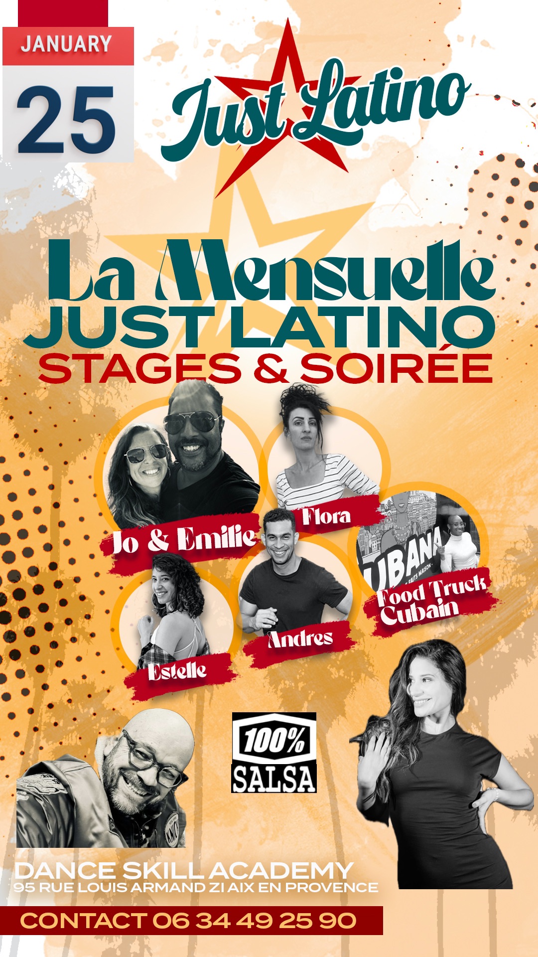 La mensuelle just latino: stages & soirée 100% salsa avec Dj Jack El Calvo