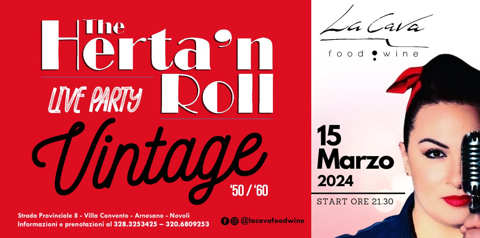 15 MARZO The Herta'n Roll - party vintage