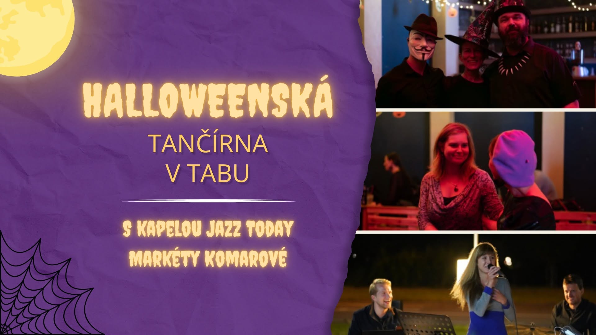 Halloweenská tančírna s kapelou Jazz Today v Tabu 🎃🐈‍⬛👻