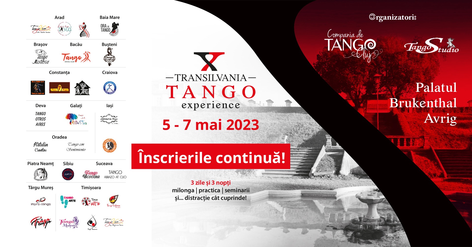 Transilvania Tango Experience 2023, 5-7 Mai - Ediție Aniversară