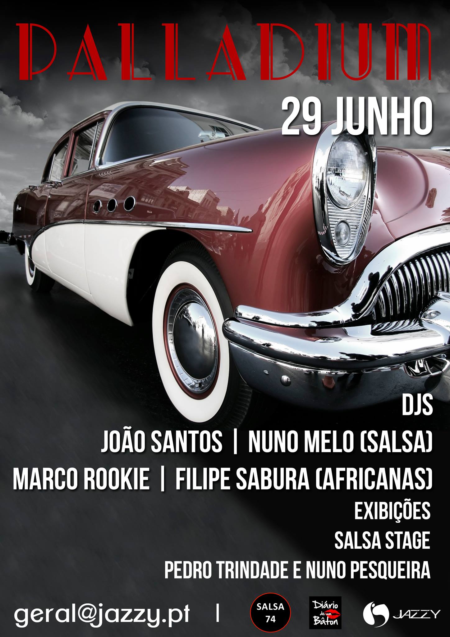 Palladium Night na Jazzy - 29 Junho - DRESS CODE ELEGANTE