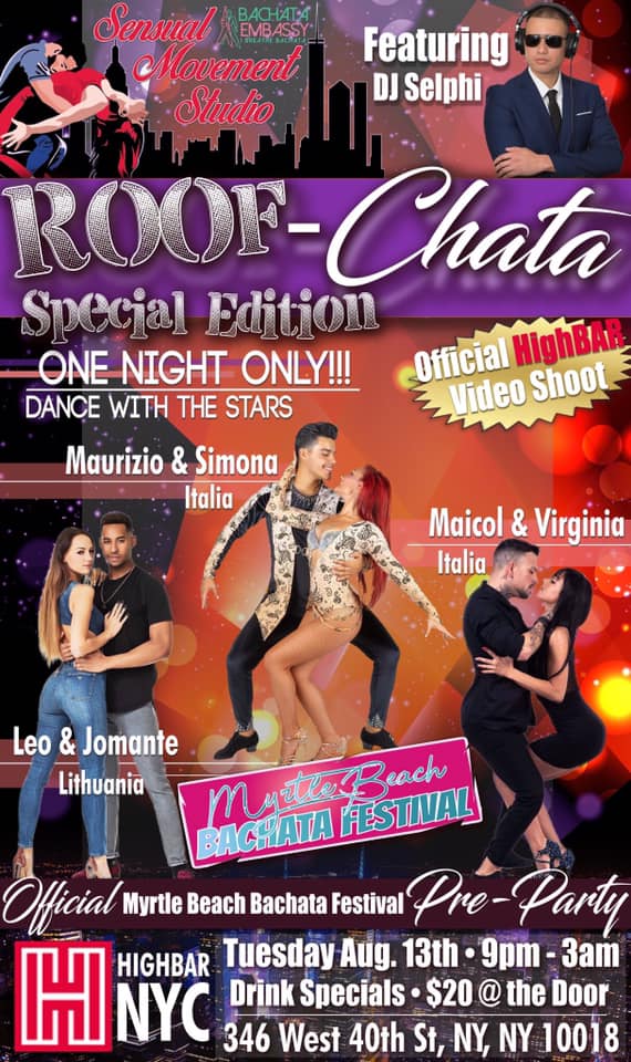Maurizio and Simona in New York !!! 2 workshops and Roofchata!!!