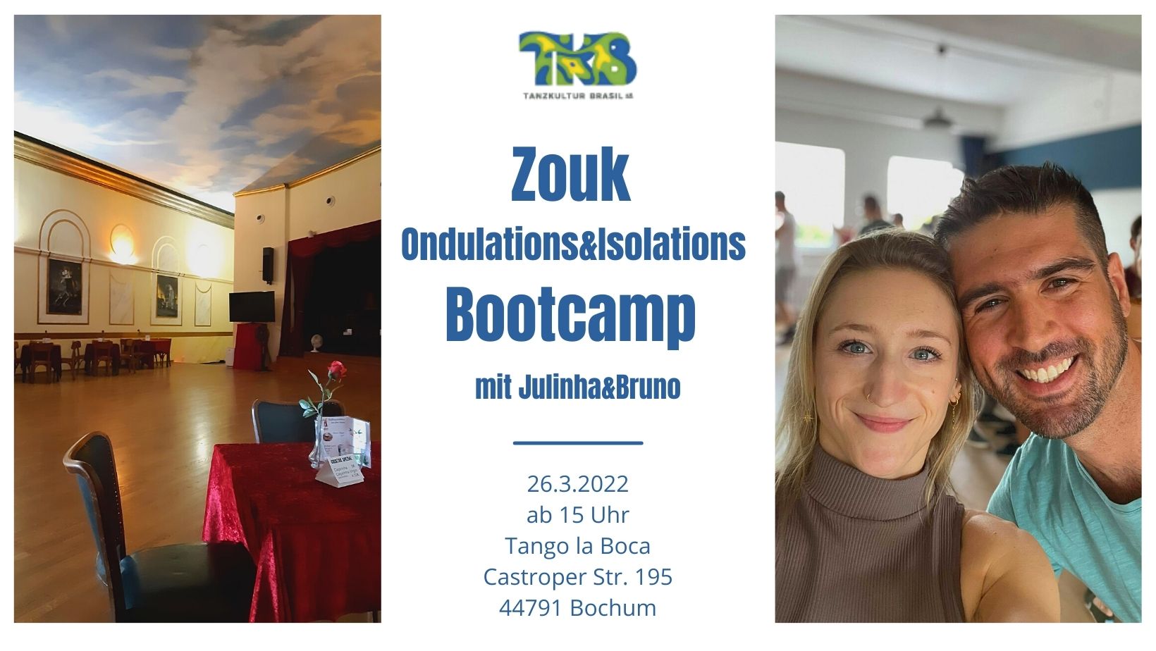 Zouk Ondulations und Isolations Bootcamp in Bochum