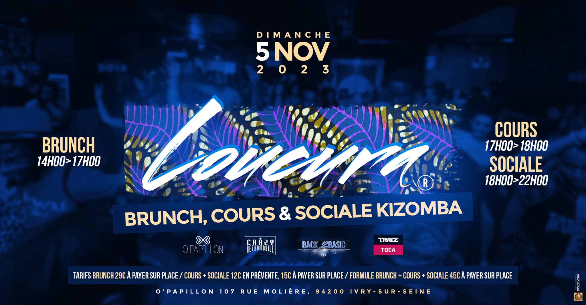 Loucura, La Sociale Kizomba (Brunch, cours, Sociale) Dimanche 5 nov 2023