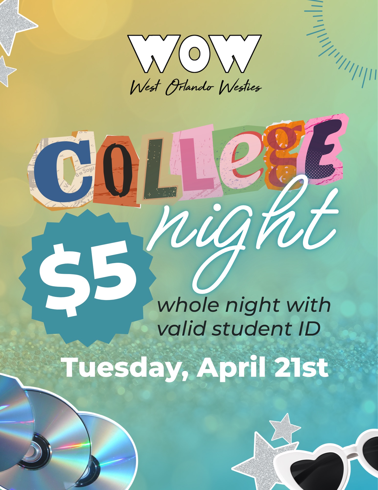 WOW College Night 🥳