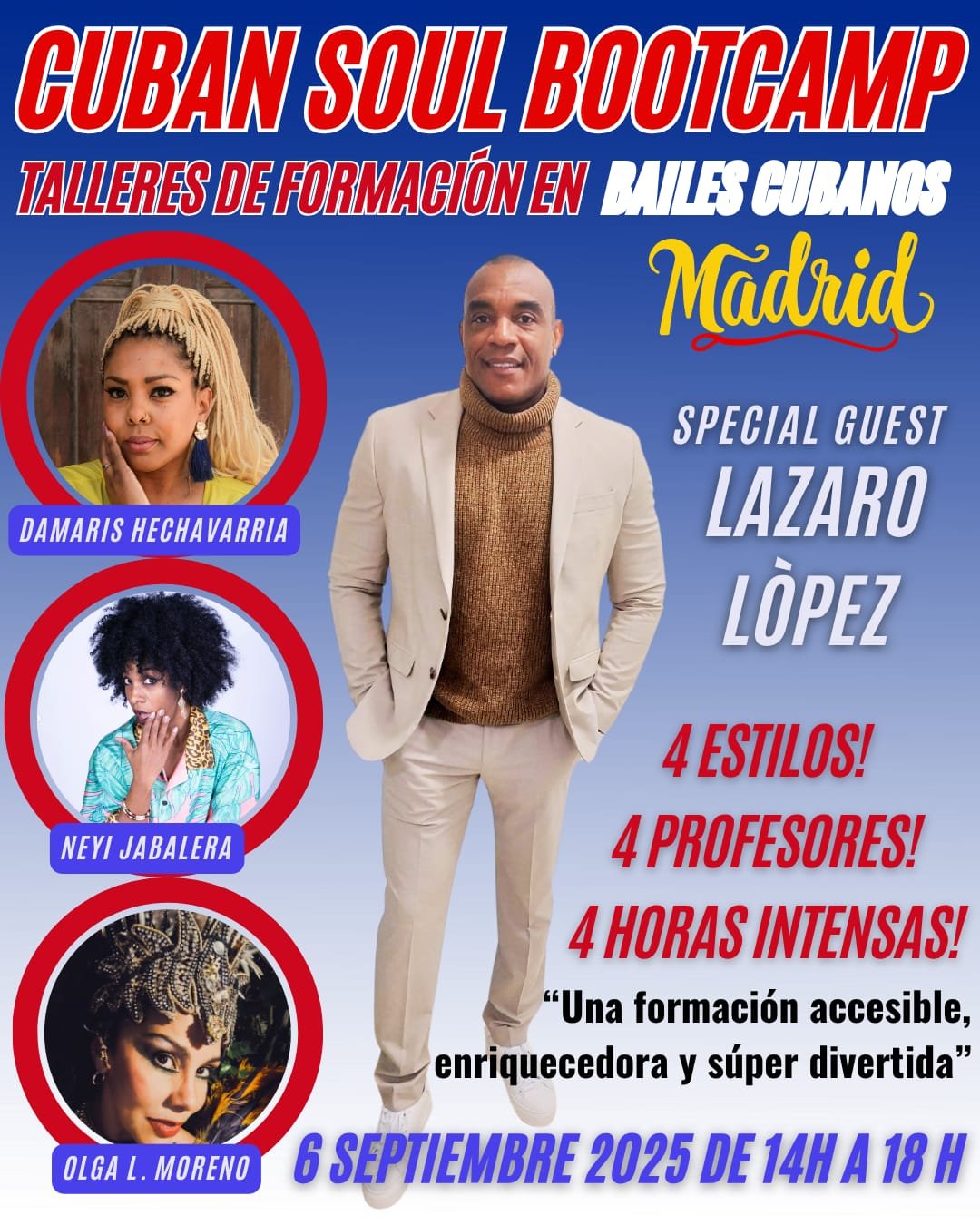 CUBAN SOUL BOOTCAMP EN MADRID talleres de formaciòn en bailes cubanos